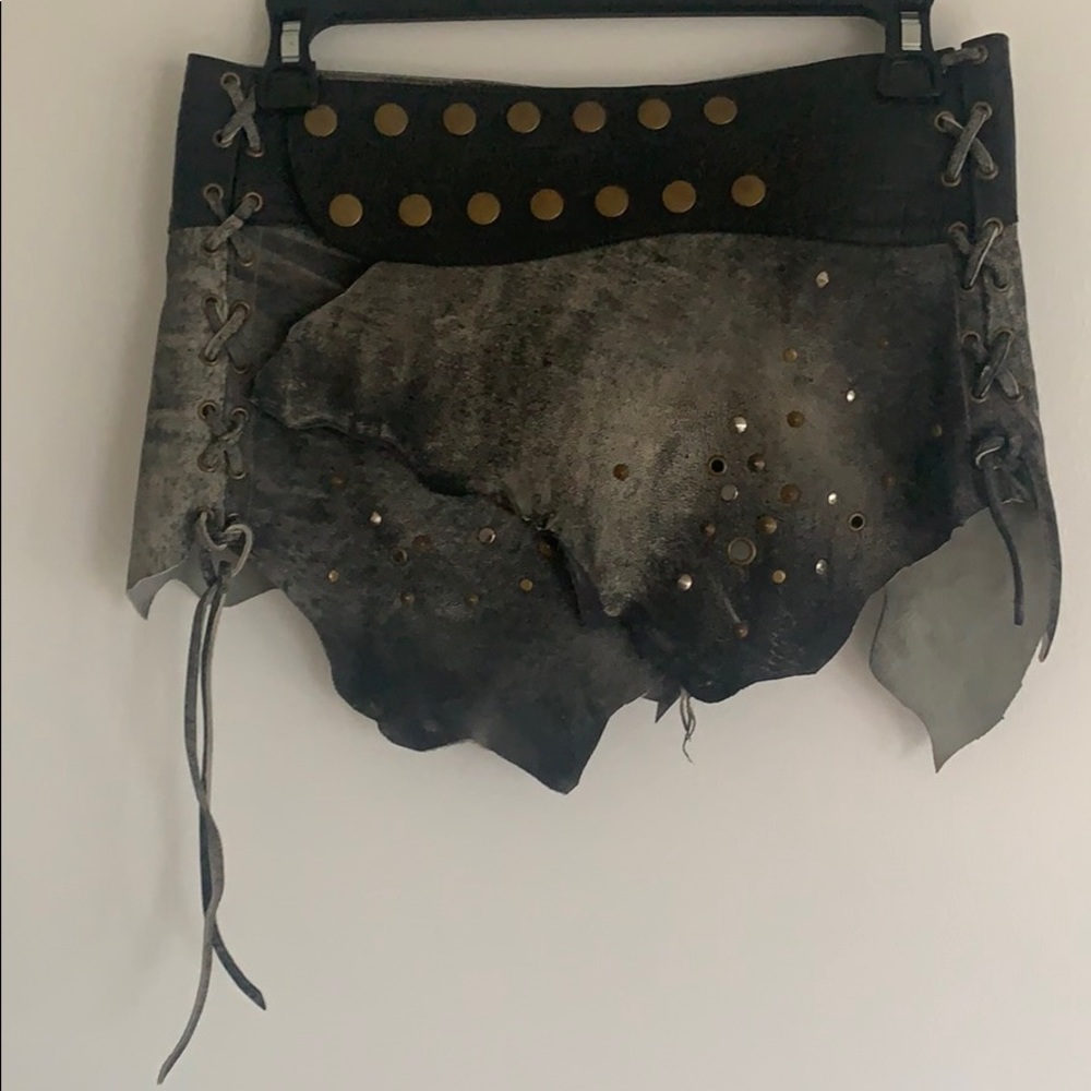 Leather miniskirt /belt